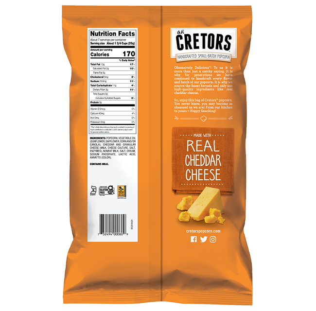 cheddar cheese front