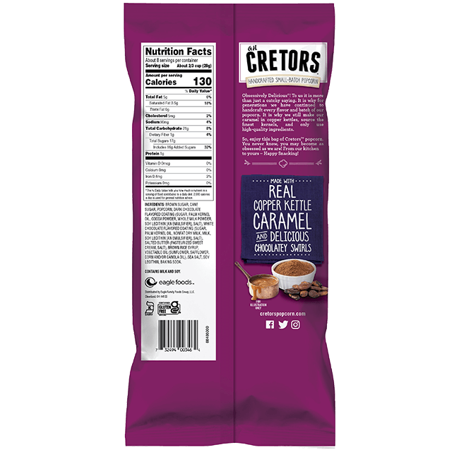 caramel chocolatey swirl back